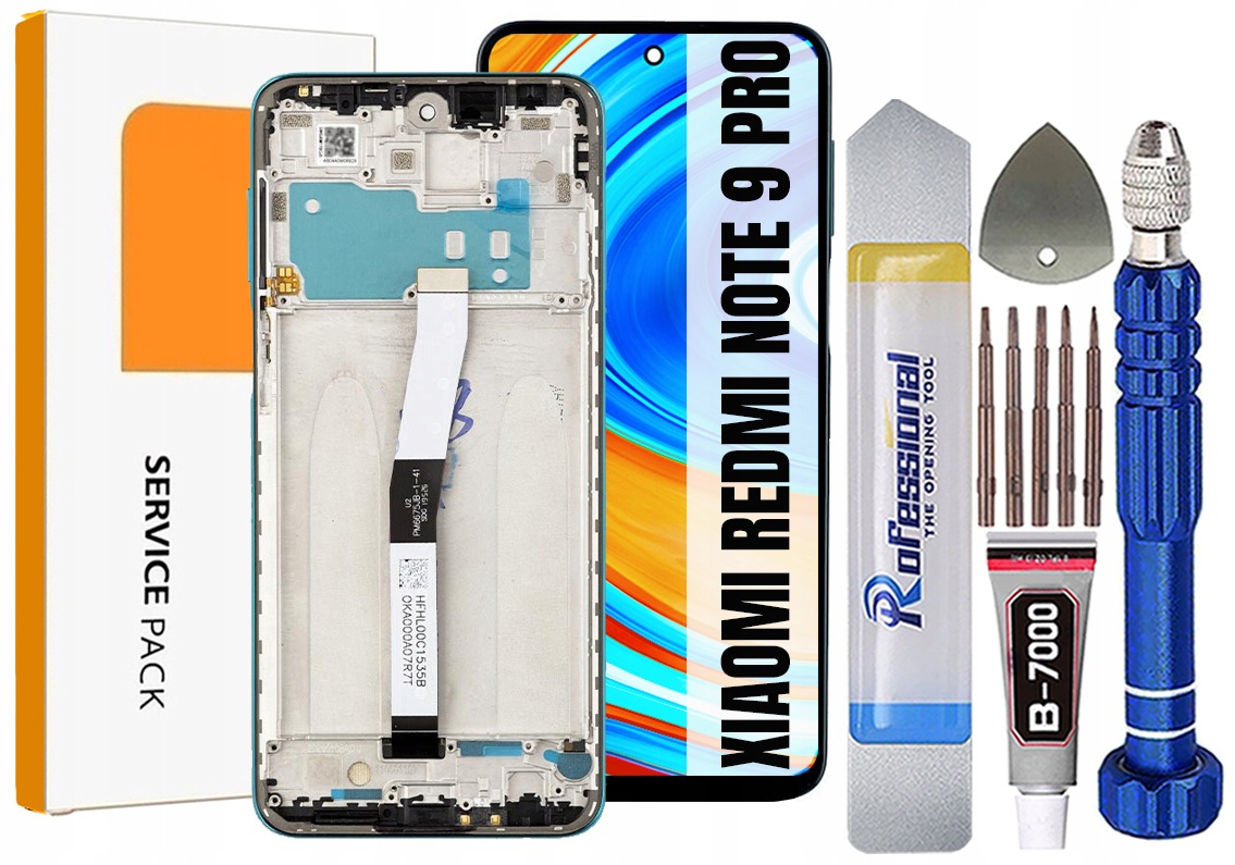 Displej Pro Xiaomi Redmi Note 9 Pro Originál LCD Rámeček Green