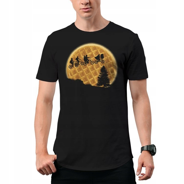 

Koszulka T-Shirt Waffle Moon Stranger Things 2XL