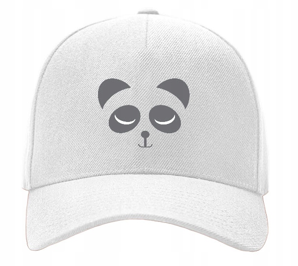

Czapka bejsbolówka biała Panda 03