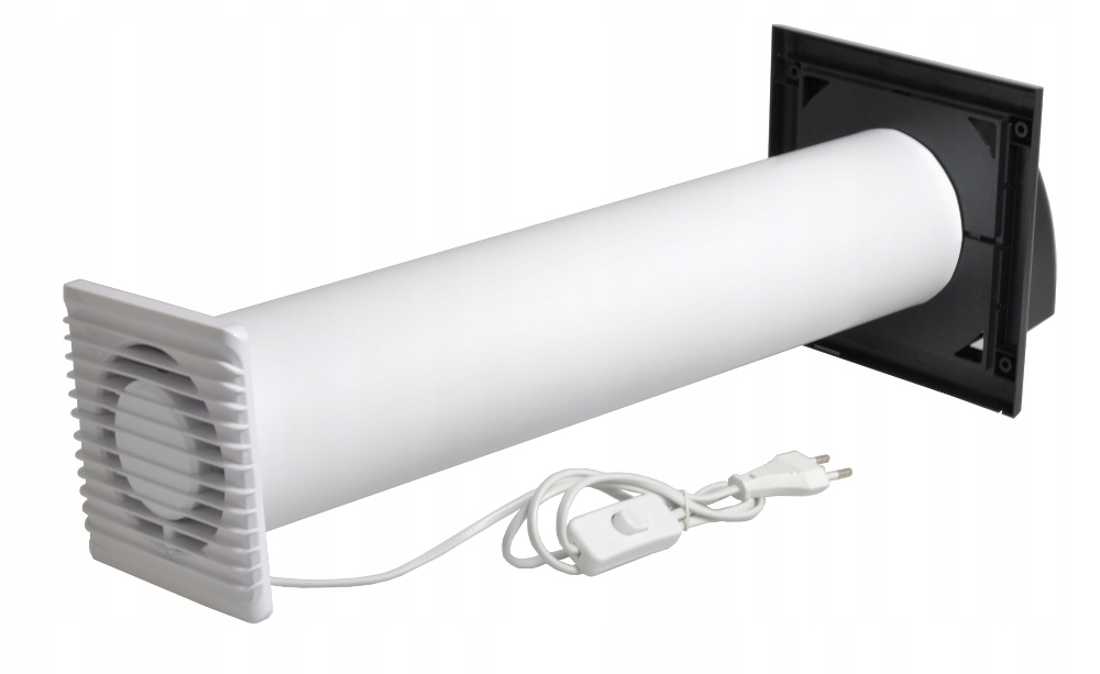 Odsávací sada Ventilátor 125 mm přes zeď kpl.