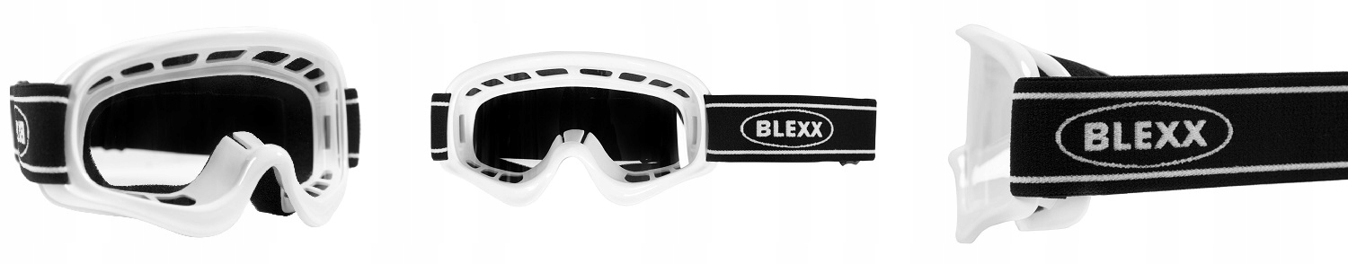 GOGLE BLEXX NA CROSS QUAD MOTOCYKLOWE DZIECIĘCE BMX ENDURO Szerokość produktu 16 cm