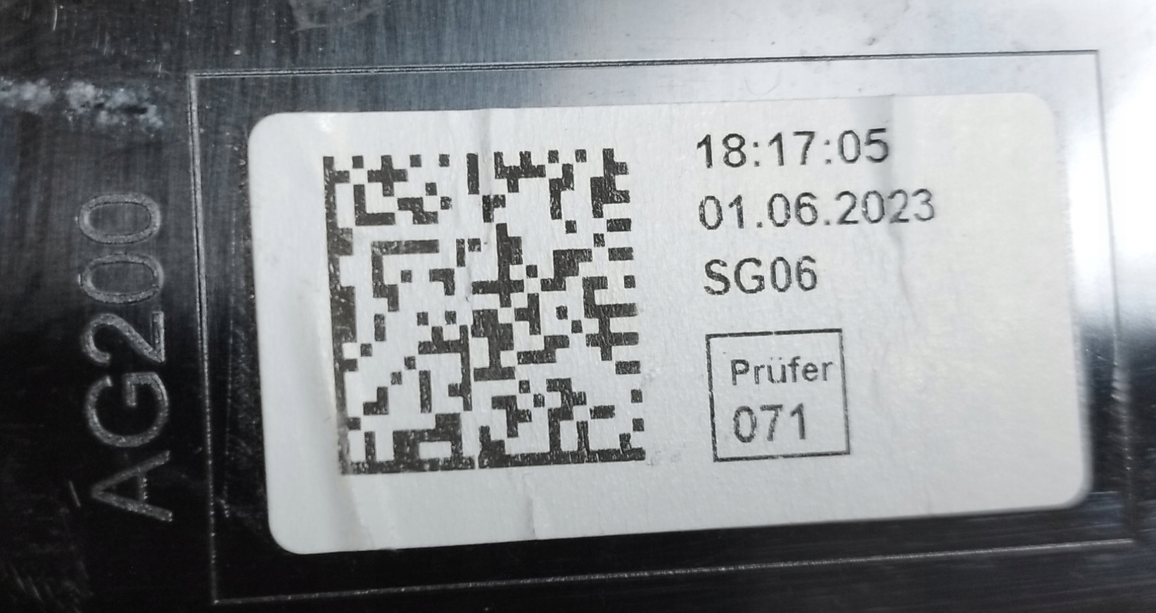 PORSCHE MACAN pillar trim B left front 95B853318H