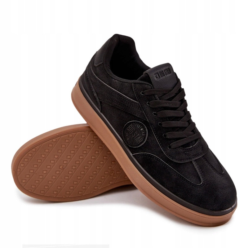 Pánské Nízké Tenisky S Logem Big Star SS174019 Hi-poly Systém Černé 40
