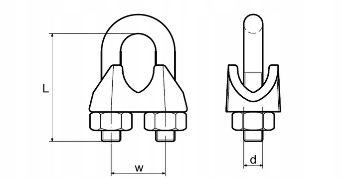 Zacisk do lin kabłąkowy 5mm 5 mm EAN (GTIN) 5907776912603