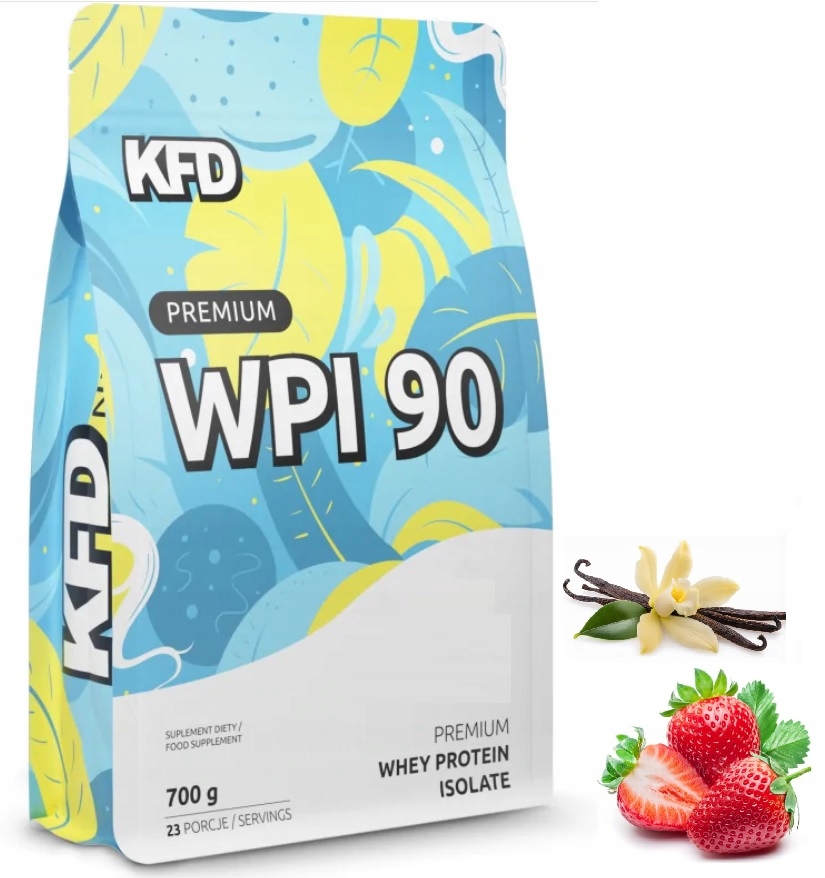 Protein proteinový izolát Wpi Kfd prášek 700g, příchuť Vanilka-jahoda