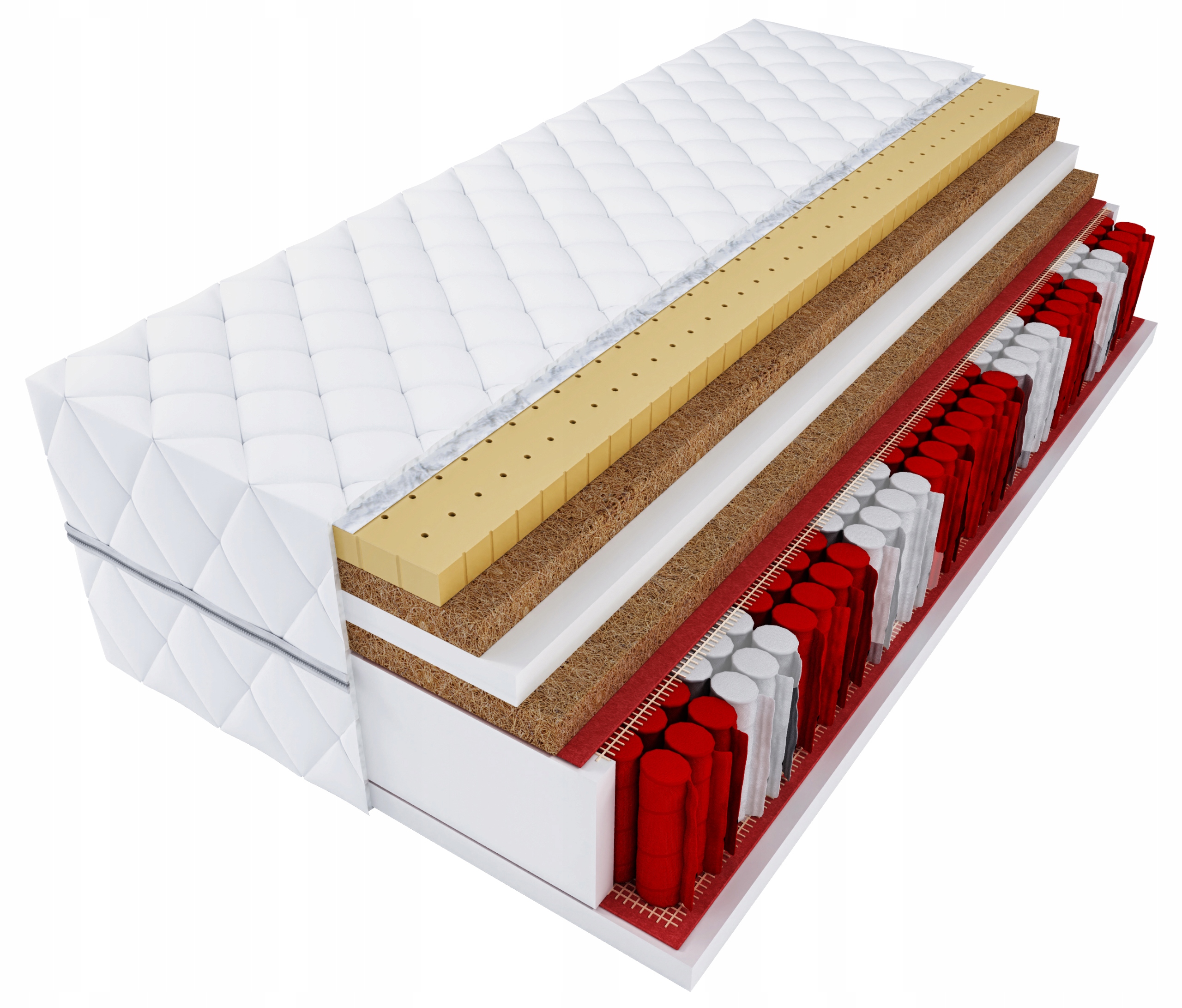 

Materac Tes 80x200 Double Hard 2xKOKOS, Lateks