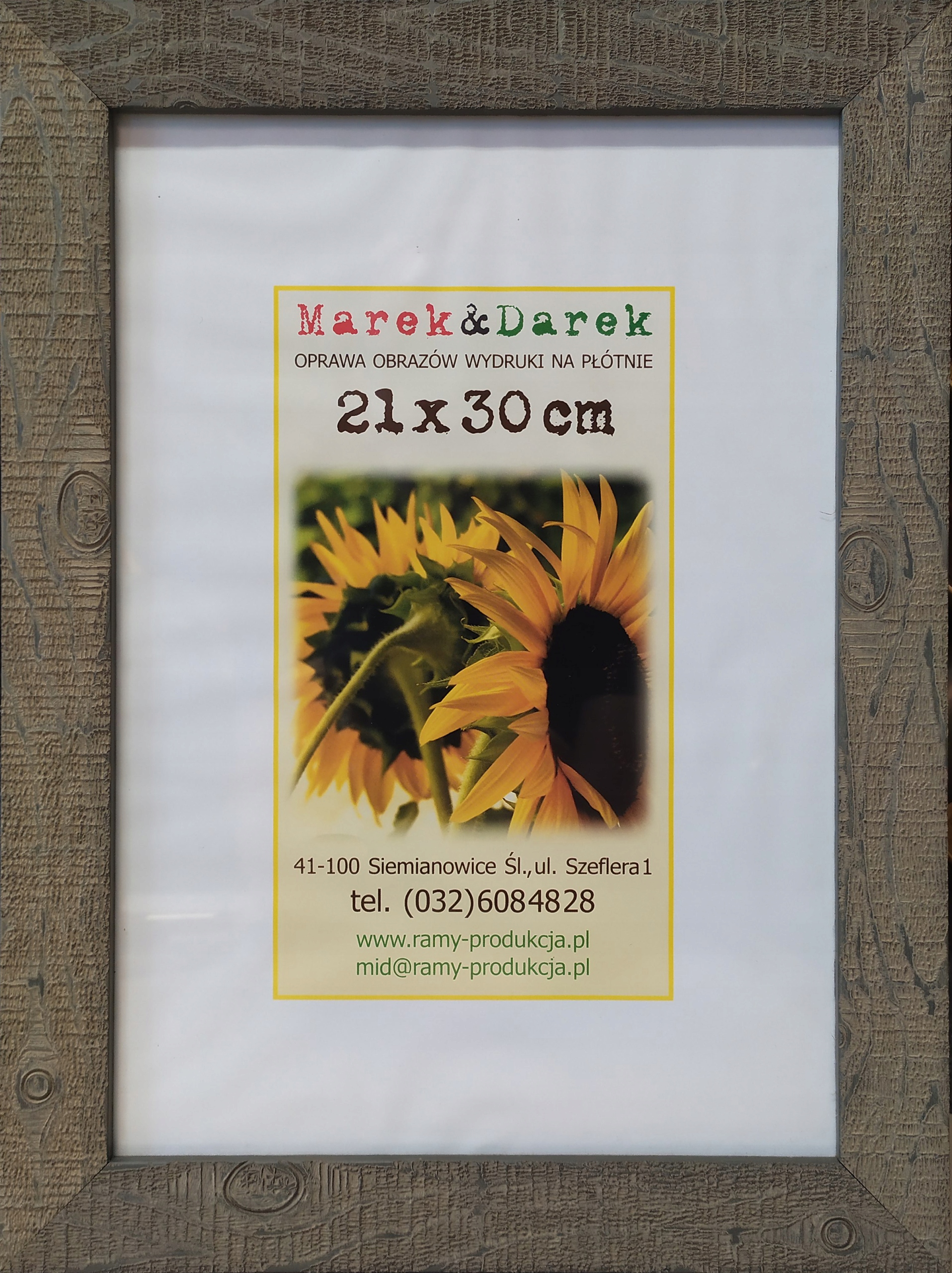 

Marek i Darek Ramka Foto 21X30 30 MM Beton