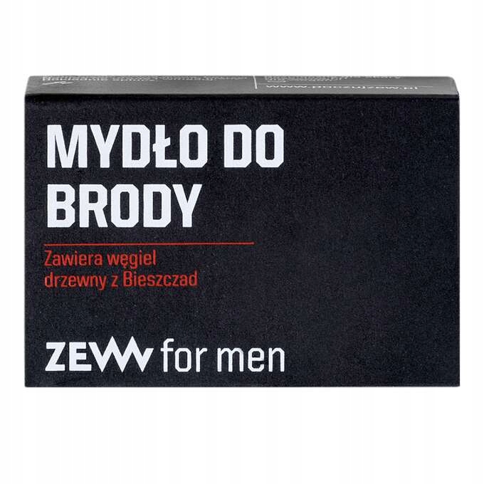 ZEW for men, Mydło do brody z węglem drzewnym, 85ml
