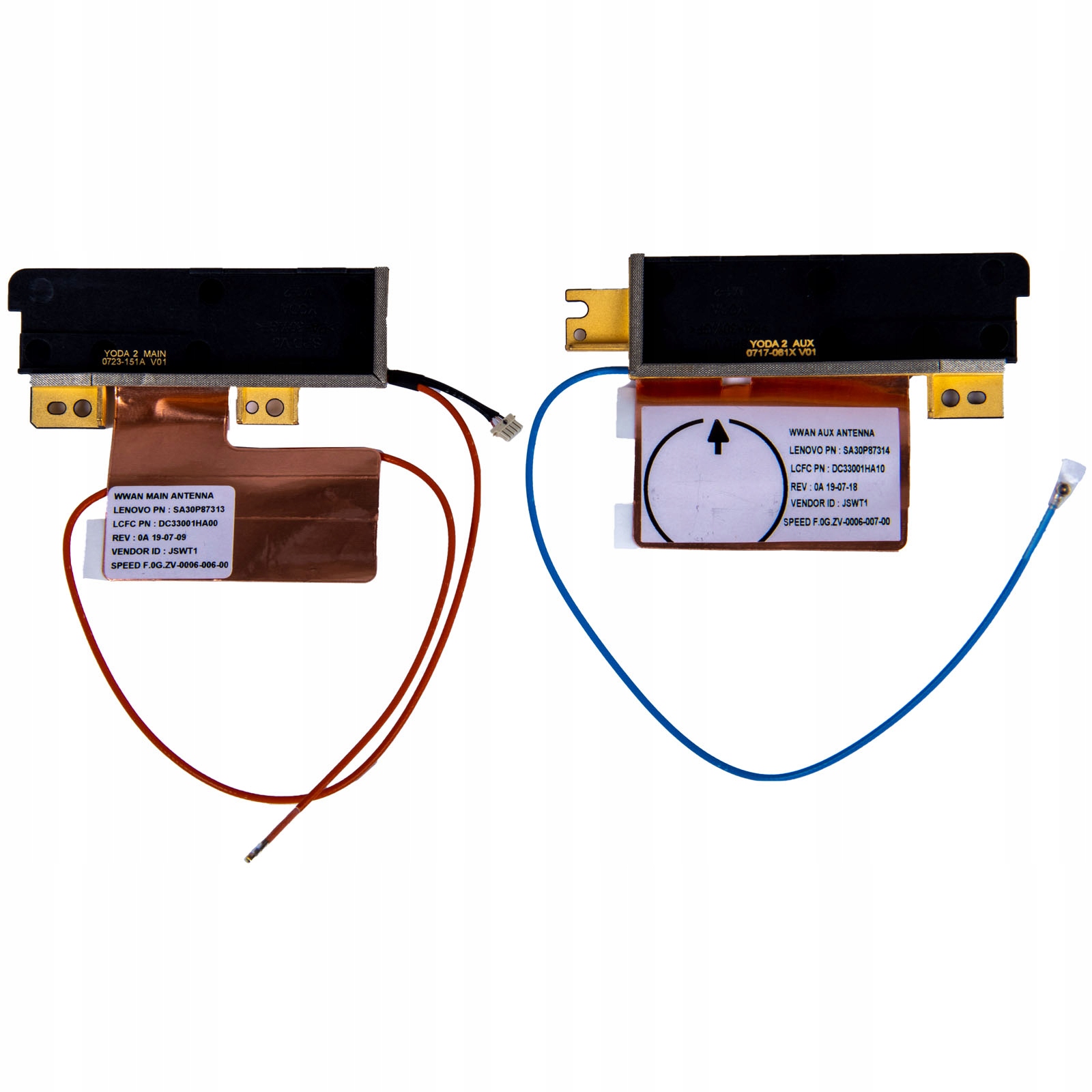 Antény Wwan Gsm Lenovo ThinkPad X1 Carbon 5 6 generace 2017 2018 nový pár