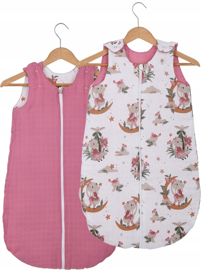 ŚPIWOREK MUŚLINOWY DO SPANIA NIEMOWLĘCY BAWEŁNA 100% BABYMAM