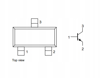 20x Tranzystor BC847A SOT23 Kod producenta BC847