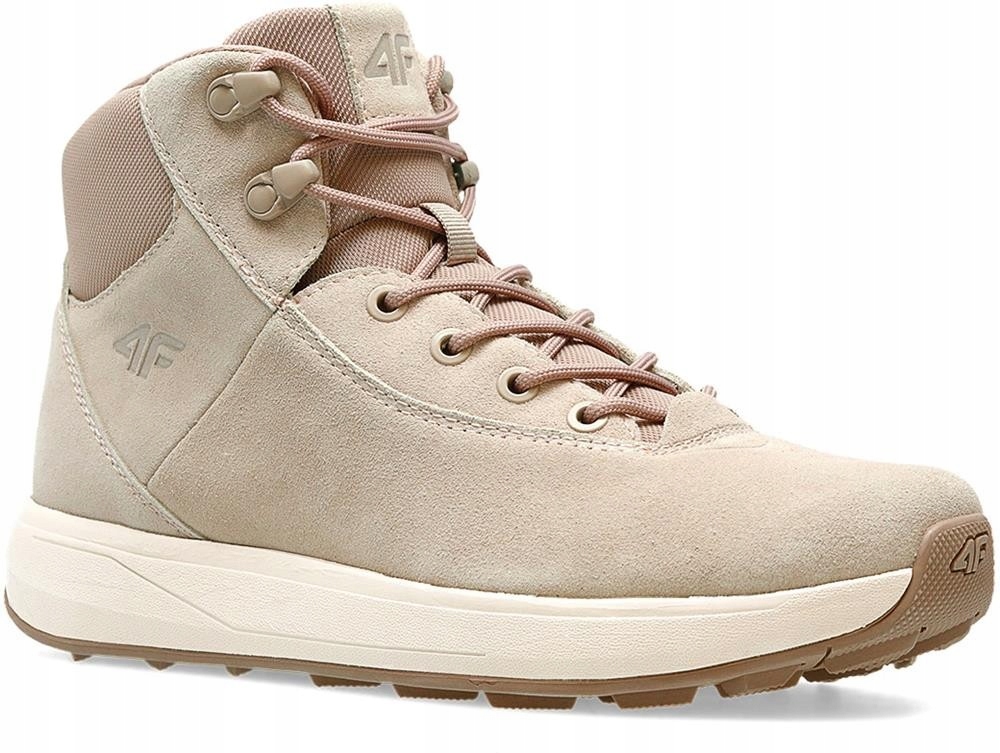 Buty damskie zimowe 4FAW22FWINF014 beżowe 36
