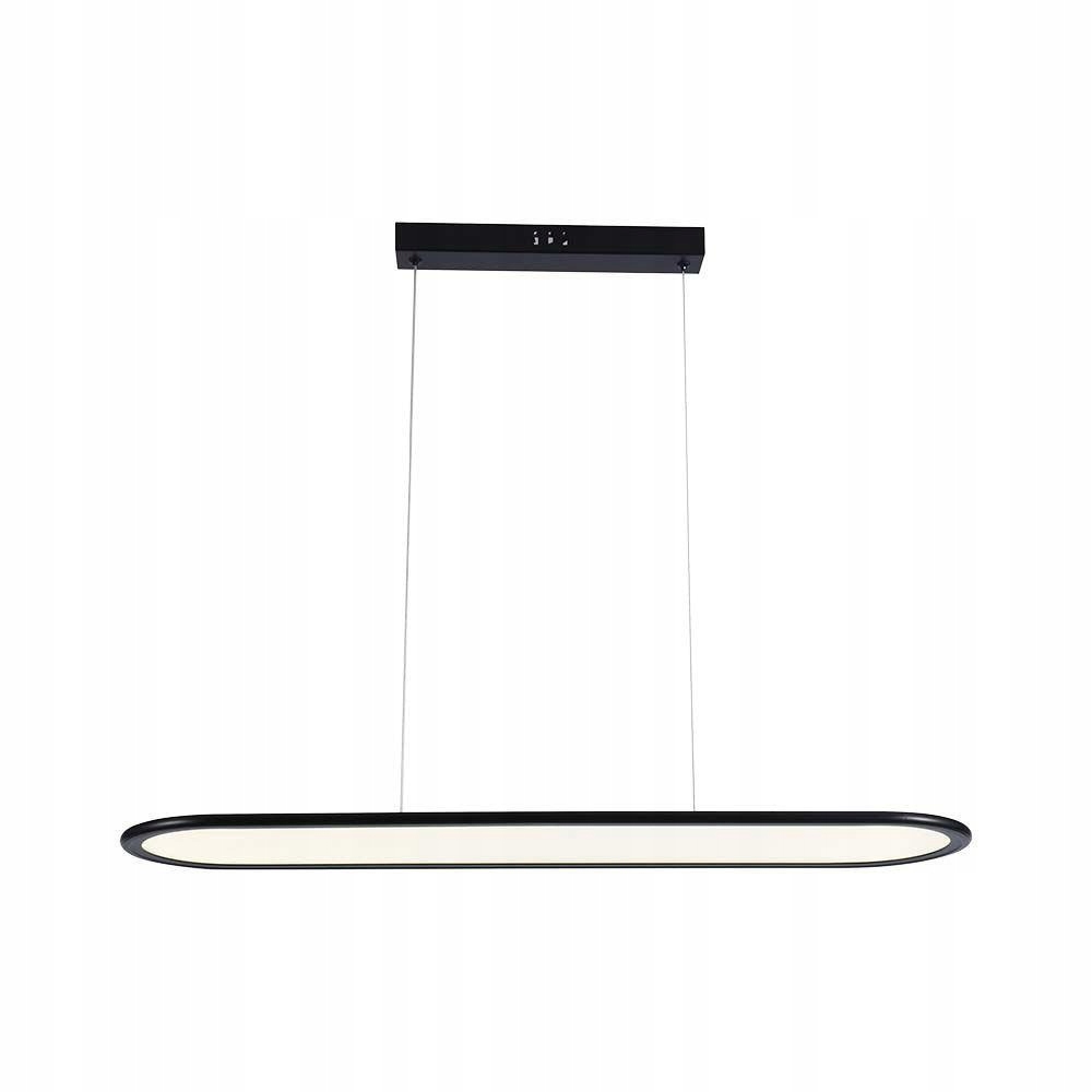 Závesná lampa čierny Led panel 24W 3000K nad jedálenský stôl do kuchyne V-tac