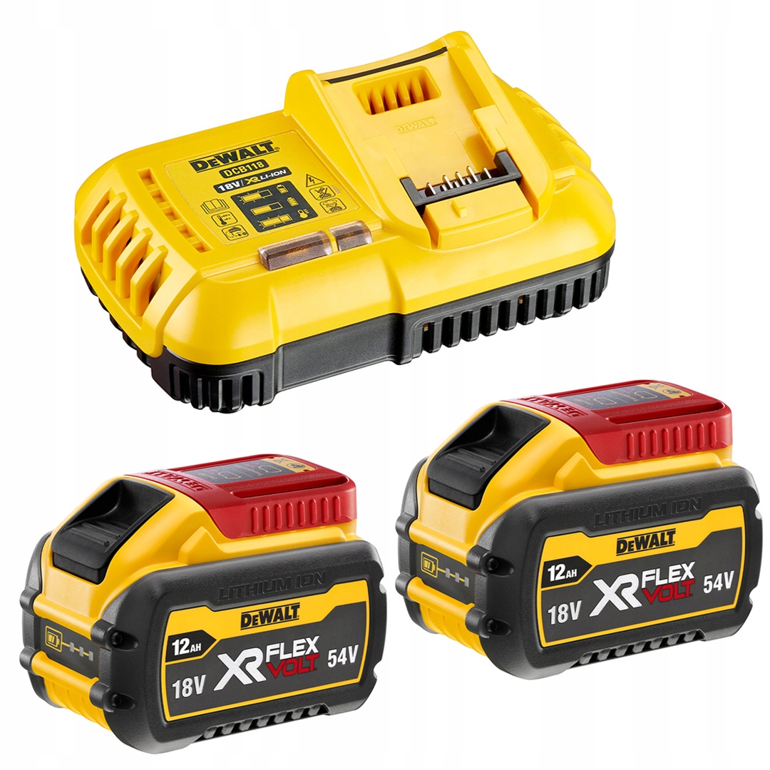 Sada DeWALT FlexVolt: nabíječka DCB118 2 akumulátory DCB548 12Ah