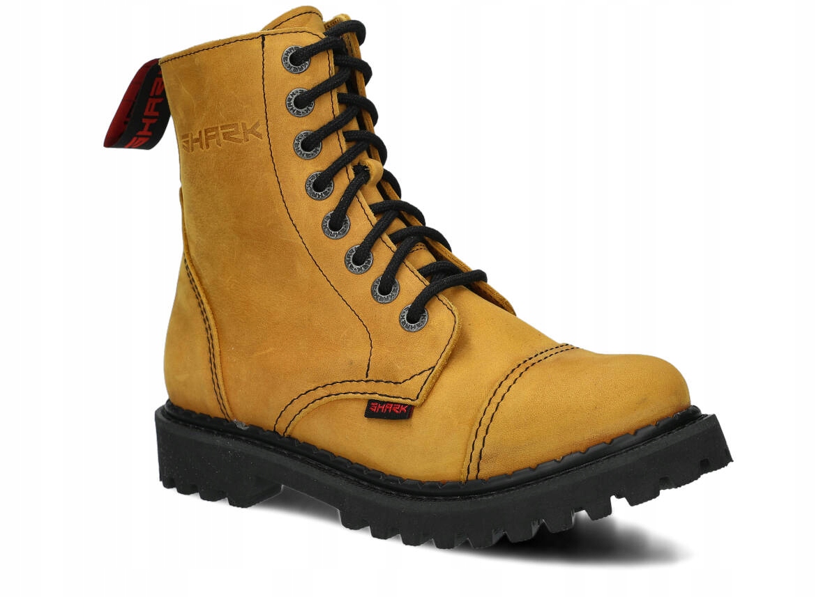 SHARK NAGABA 8H ŻÓŁTY CRAZY - LEKKIE GLANY DAMSKIE - ROZMIAR 39