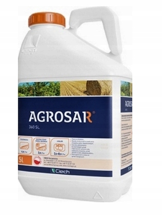Agrosar 360SL 5L Mocny glifosat na Perz Wszystkie Chwasty Ważność 2027 rok