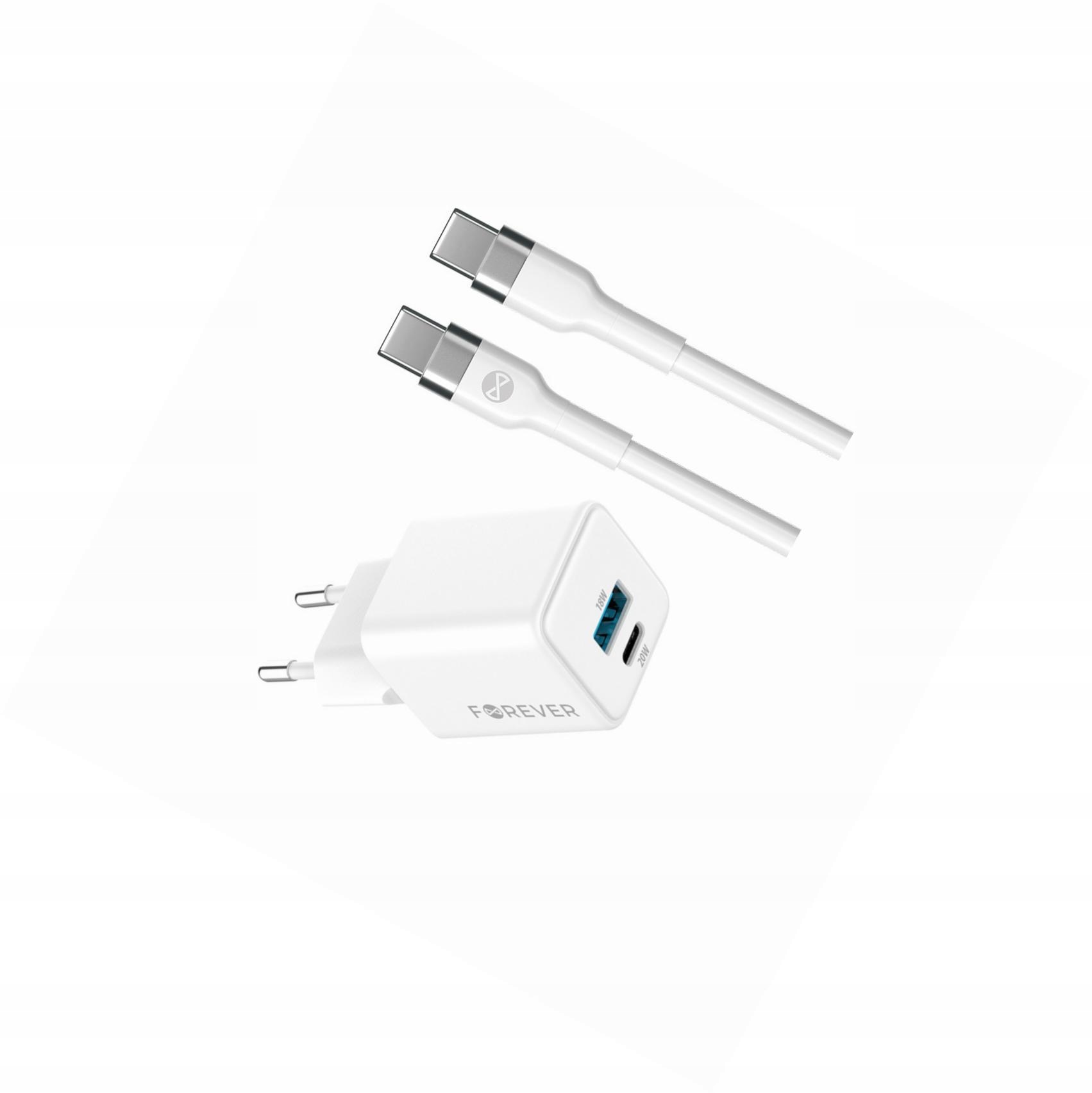 Szybka ładowarka GaN 20W 2 wejścia długim z kablem 2m do Vivo Y76 5G