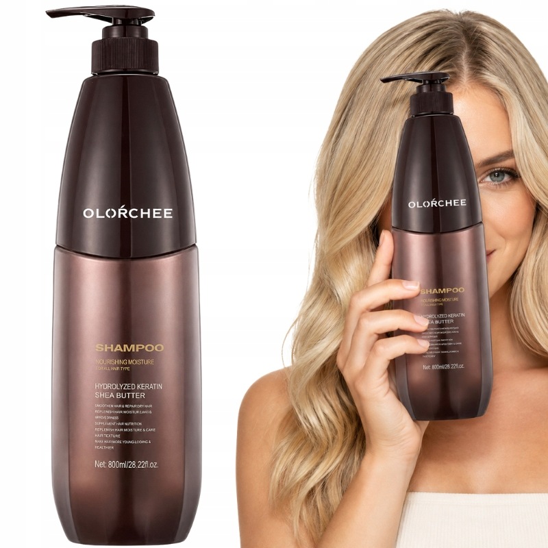 Olorchee Extra Moisture Szampon do Włosów Farbowanych Nawilżający 800ml