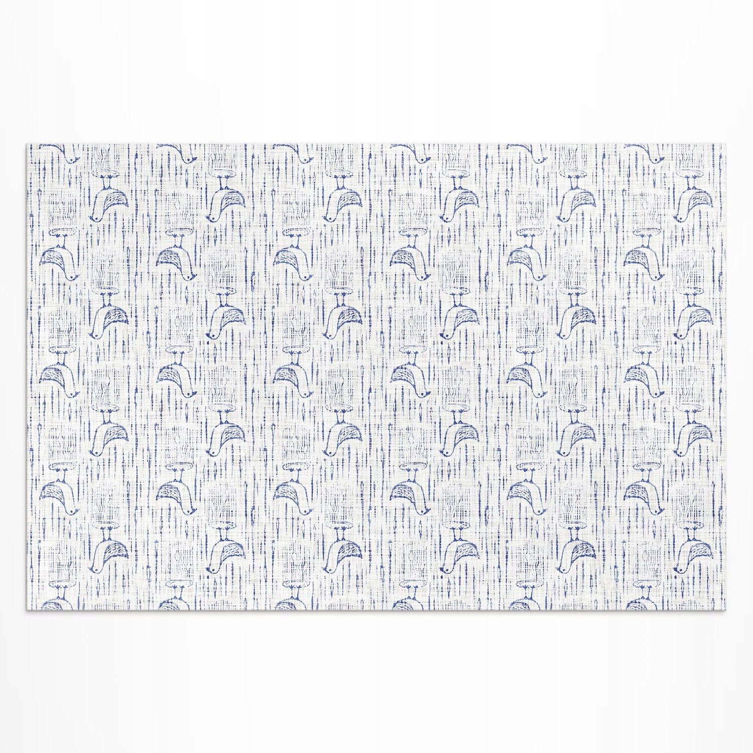 Vinylový vonkajší koberec Vtáky jemný vzor pravidelného boho 180 x 120 cm