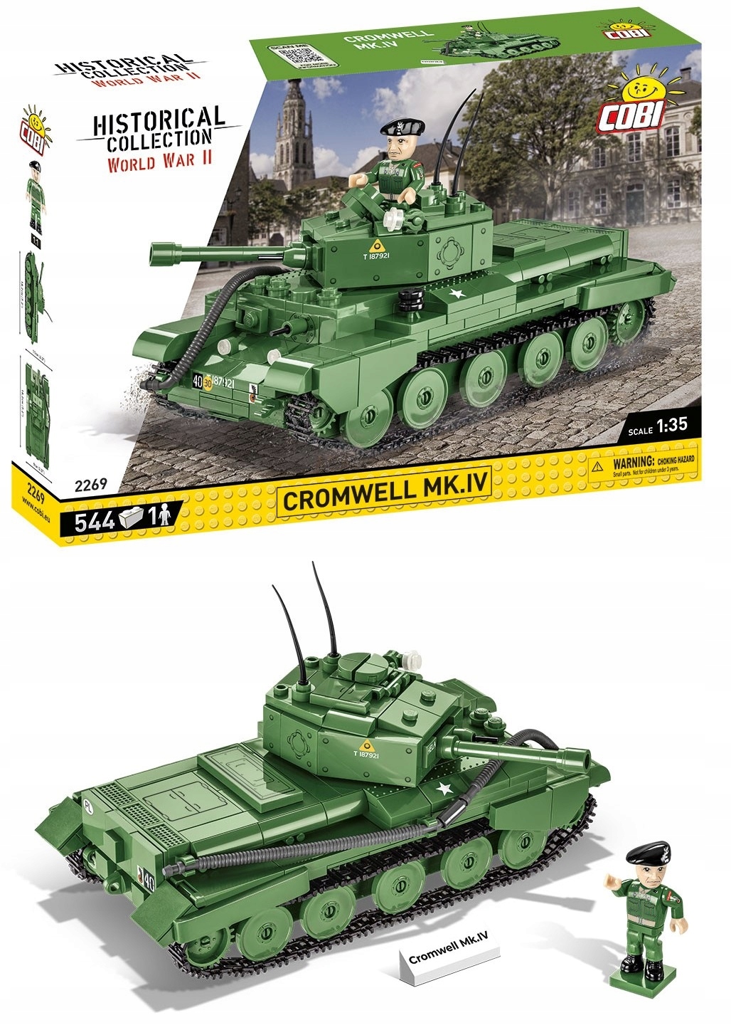 

Cobi 2269 Czołg Cromwell Hela Gen. Maczek Klocki