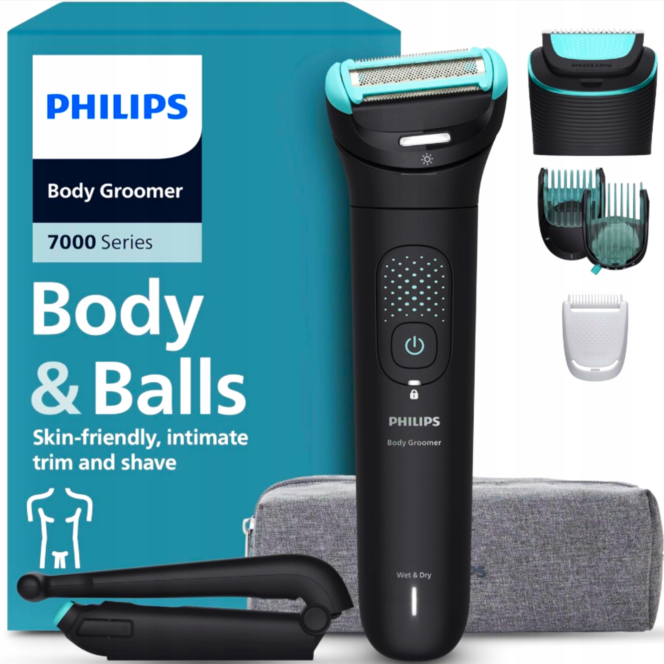 Trymer golarka do ciała męska Bodygroom seria 7000 Philips BG7480/15