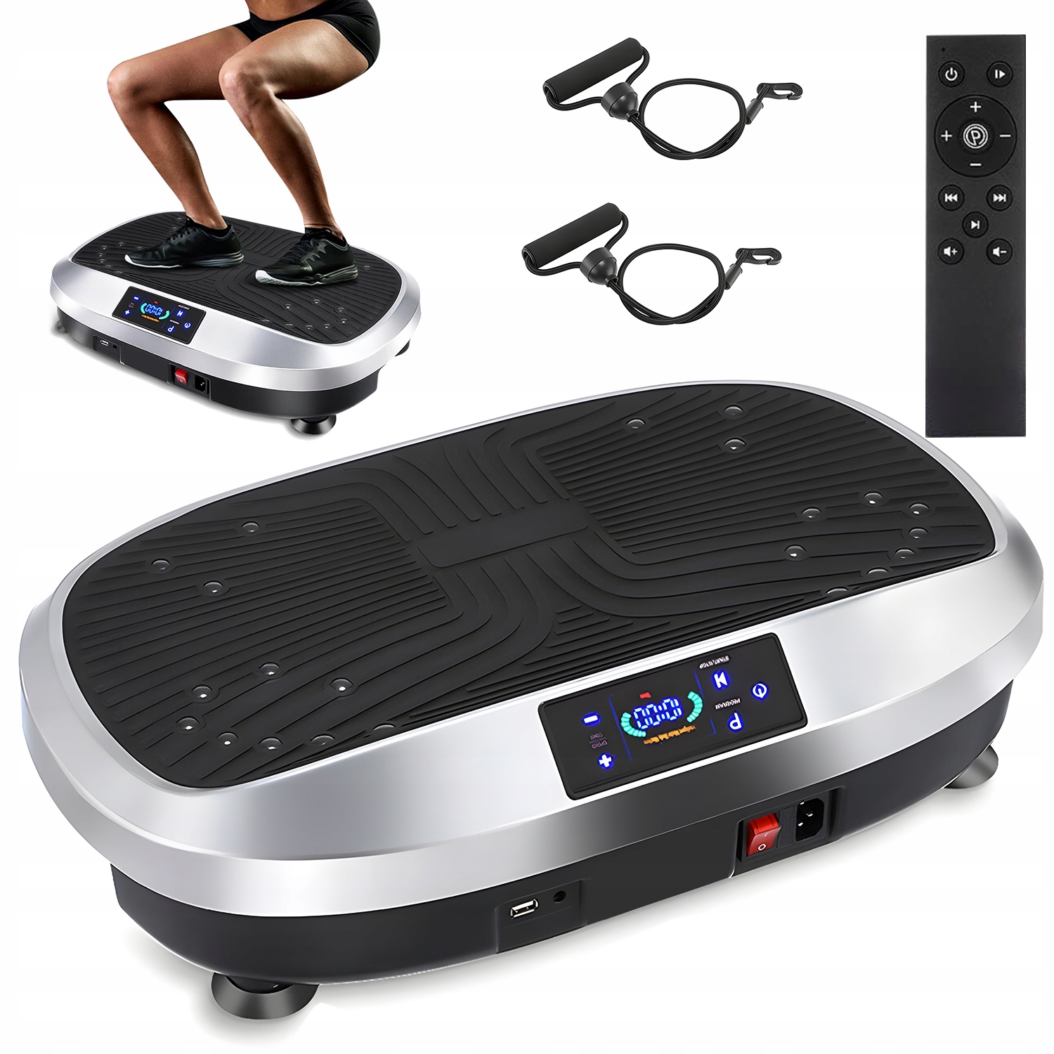 Platforma Wibracyjna Wibrująca Do Ćwiczeń Fitness 120 Prędkości Do 150KG