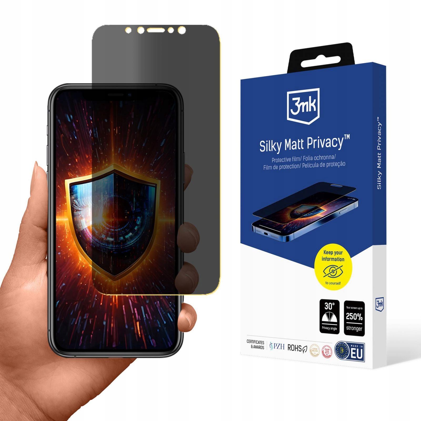 Folia ochronna prywatyzująca matowa 3mk Silky Matt Privacy na Apple Xr