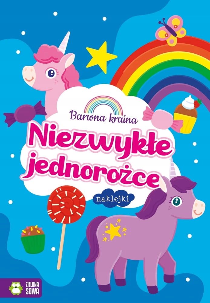 Malowanka Zielona Sowa NiezwykłeJednorożce