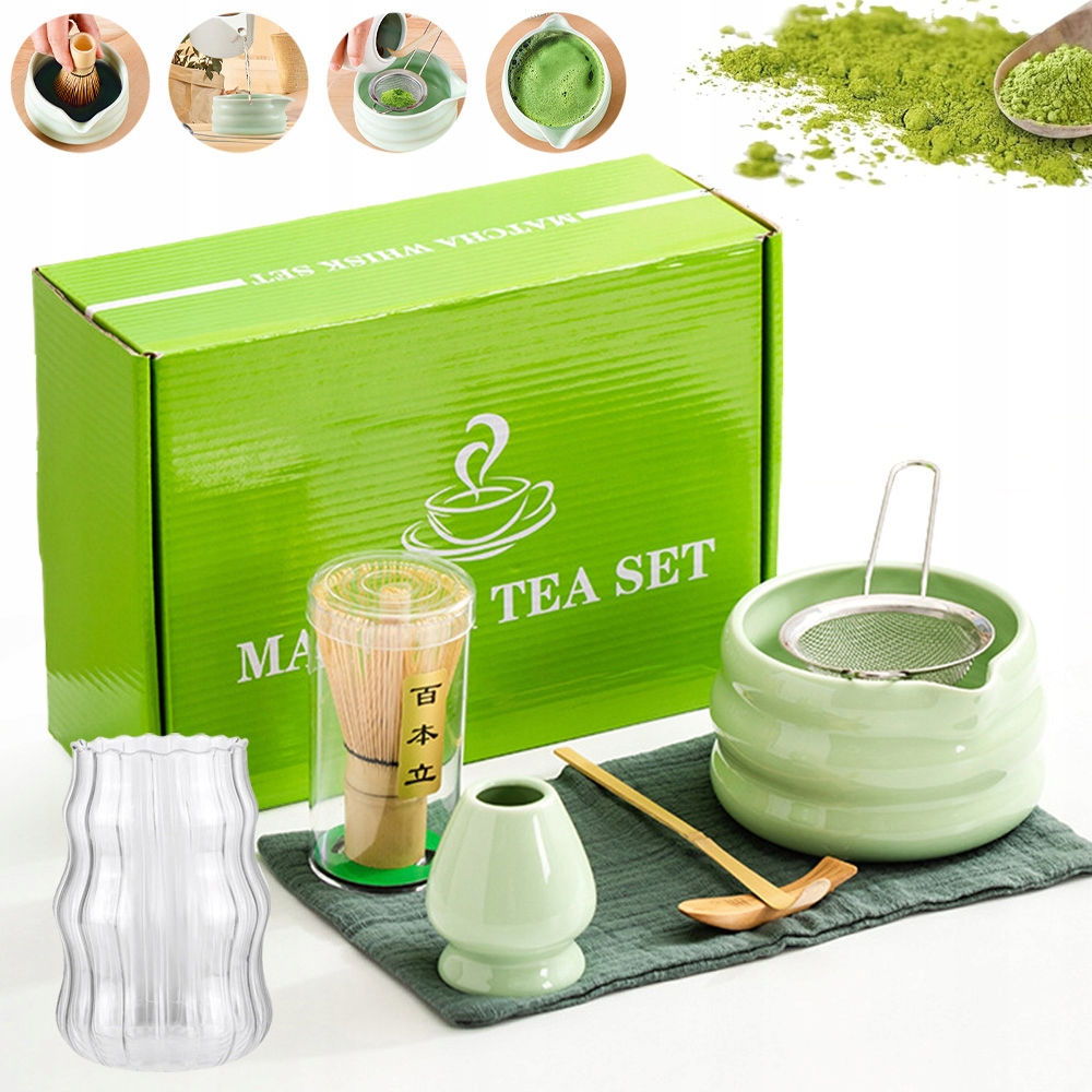 Levně Sada Na Čaj Matcha, Sada Metliček 7-DÍLNÁ Dárek K Valentýnu