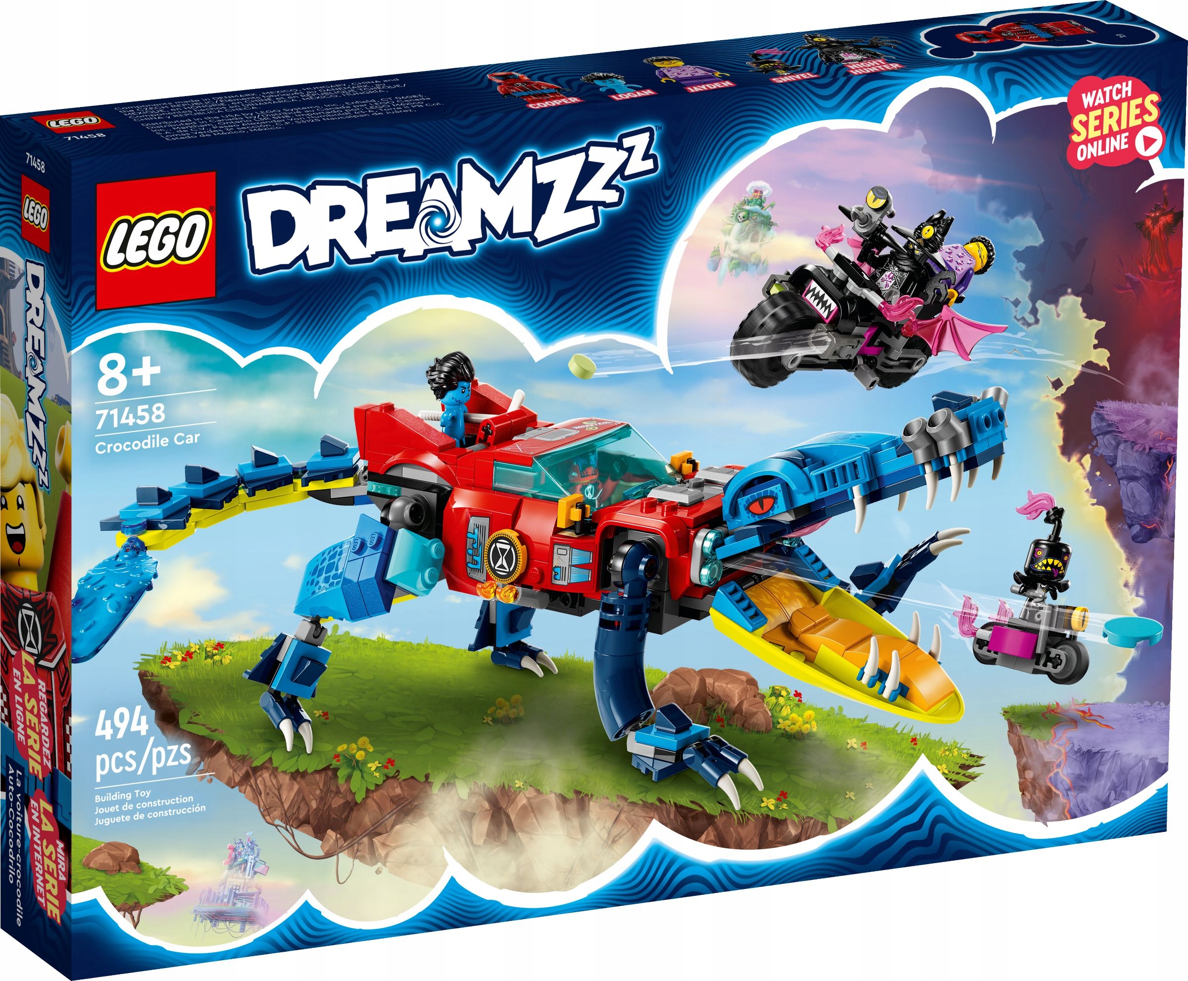 Lego DREAMZzz Krokodylowy samochód 71458