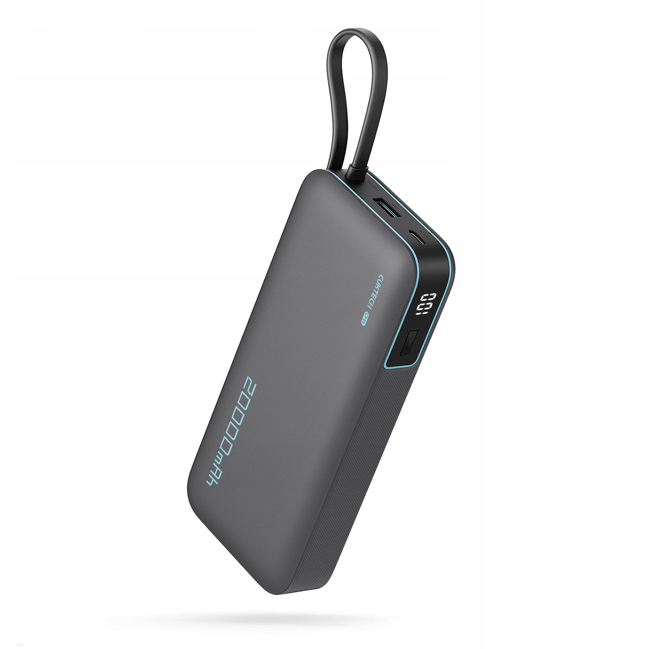 Powerbanka Cuktech CUKP200NGLDG 55W 20000mAh s vestavěným kabelem Usb-c ša