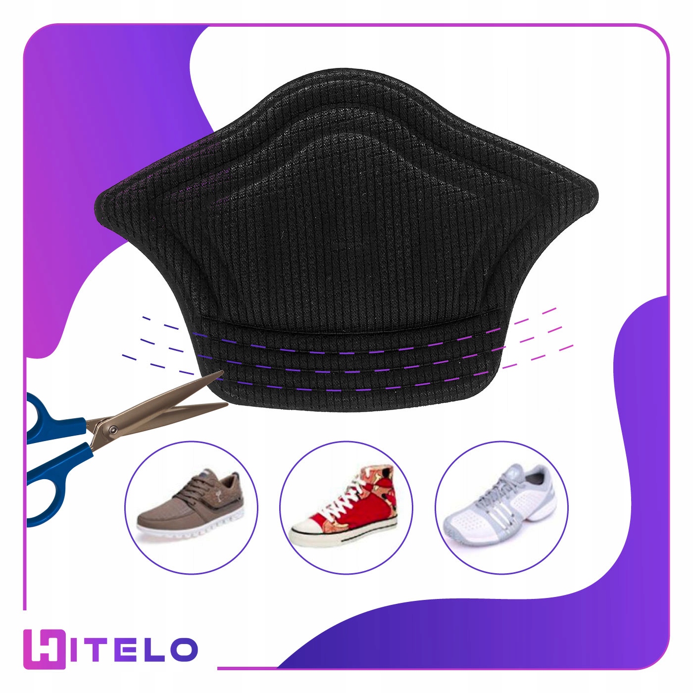 PIANKOWE ZAPIĘTKI DO DUŻYCH BUTÓW ADIDASY TRAMPKI WKLEJANE WKŁADKI OBTARCIA Rodzaj zapiętki