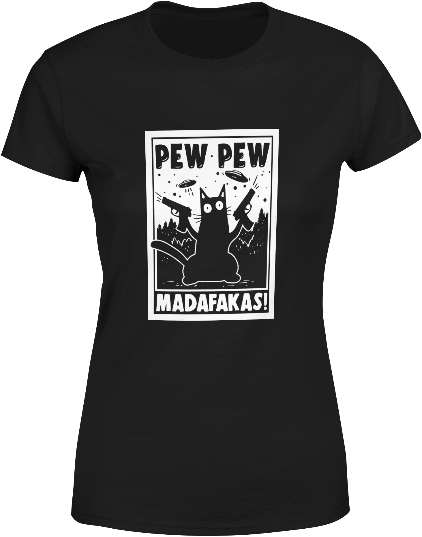 KOT KOSZULKA Z KOTEM DAMSKA NADRUKIEM ŚMIESZNA R S BLUZKA TSHIRT DAMSKI