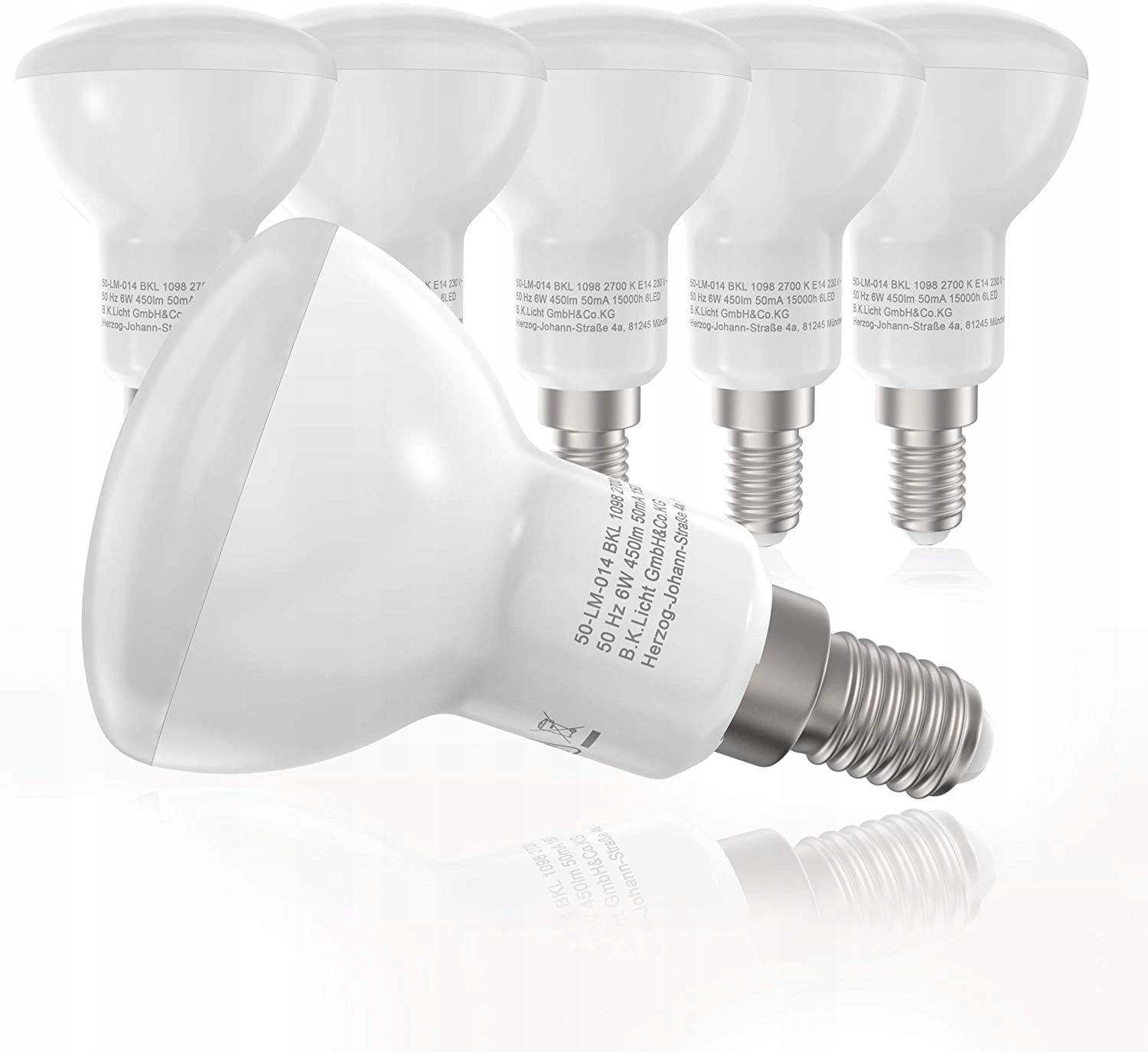 

5x Żarówka Led 6W Ciepła 450lm R50 1098