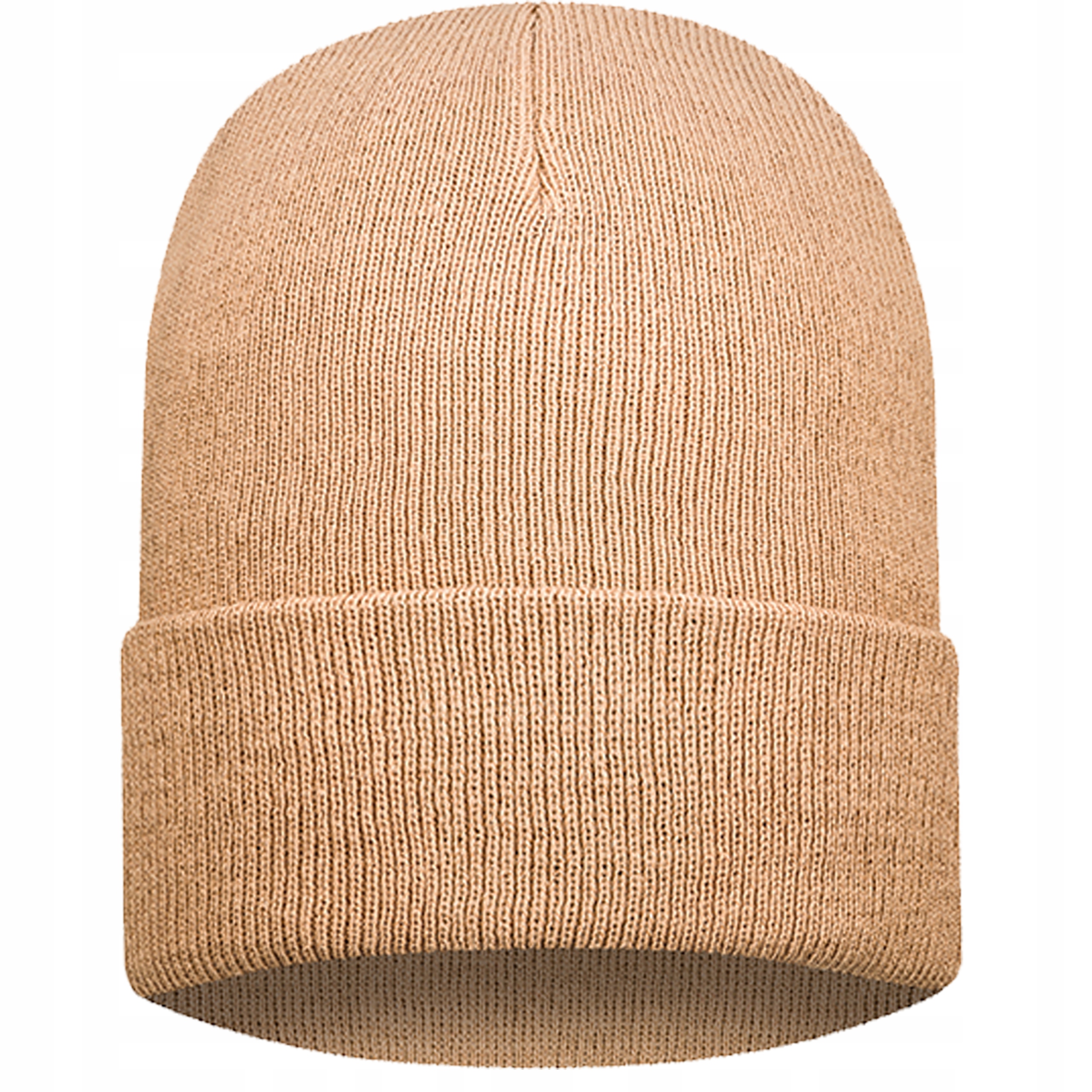 

Czapka beanie czapka wywijana beż jesień/zima