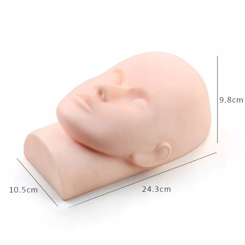 Zestaw do rzęs treningowy pęseta głowa taśma Marka La Diosa