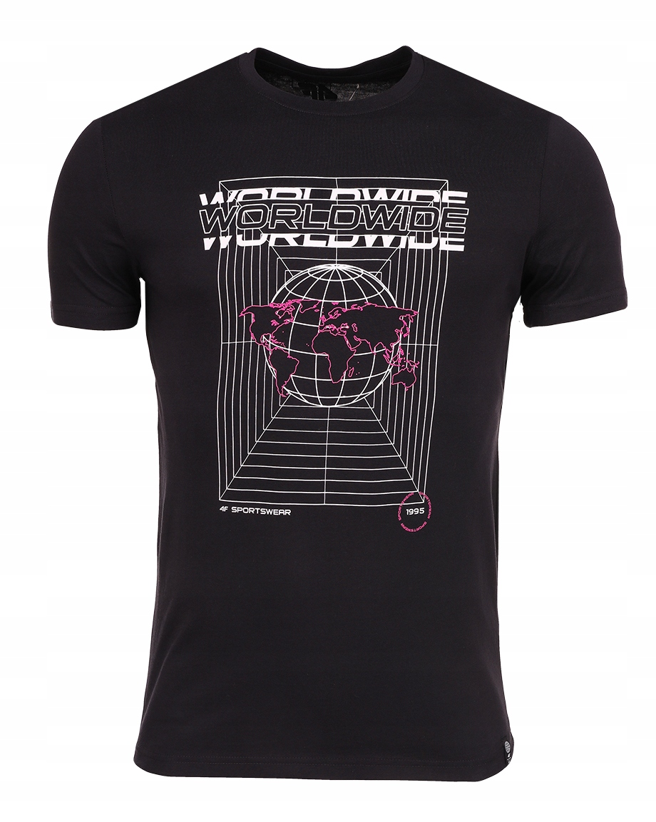 

4F Koszulka męska tshirt sportowy bawełna r.L