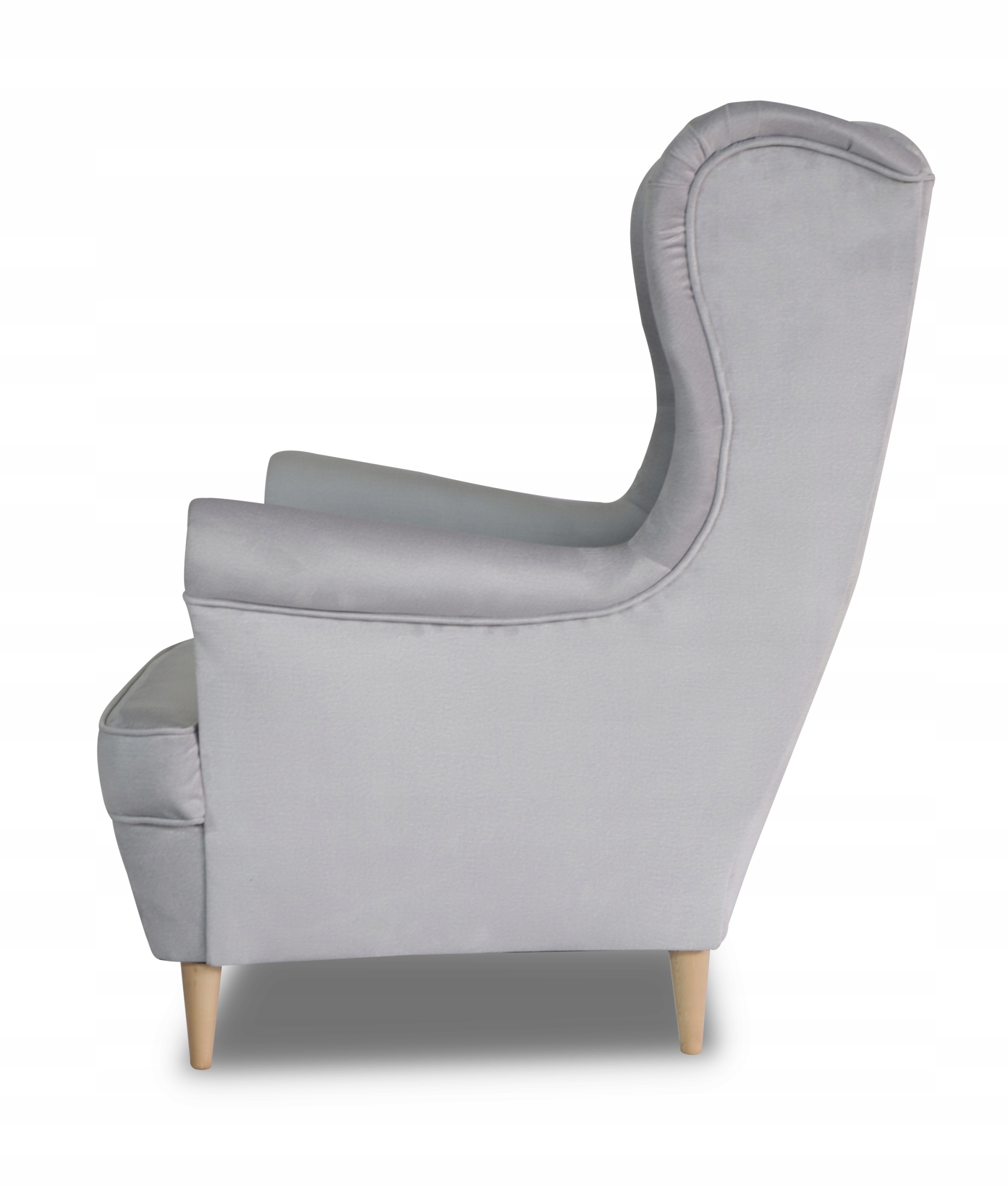FOTEL USZAK STYL SKANDYNAWSKI ELEGANCKI WYGODNY STYLOWY RIO DREWNIANE NOGI Głębokość mebla 90 cm