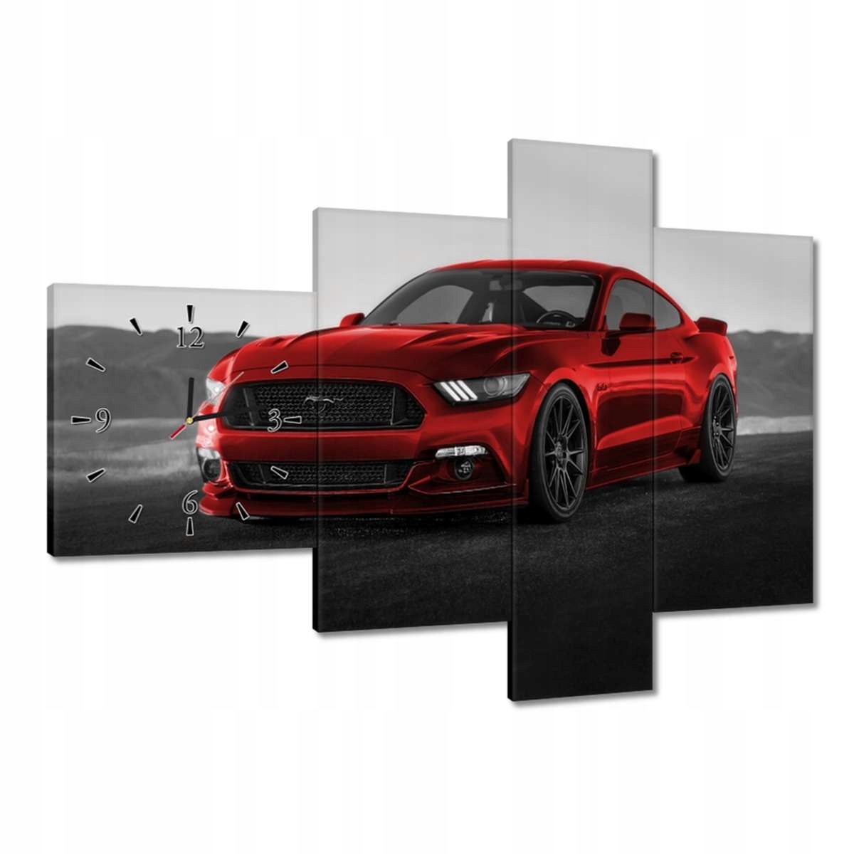 Hodiny 100x70 Ford Mustang Auto Usa