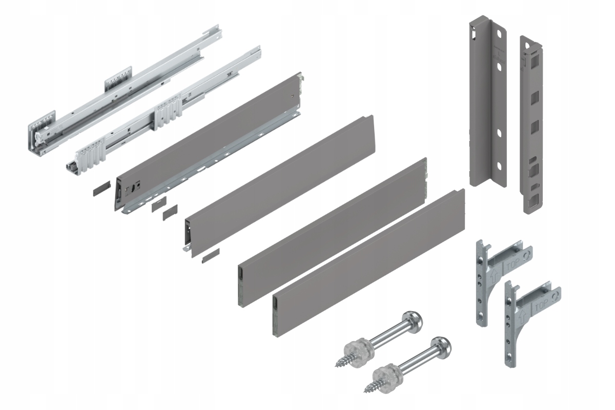 Blum Šuplík 550 High Drawer E Blm Grey