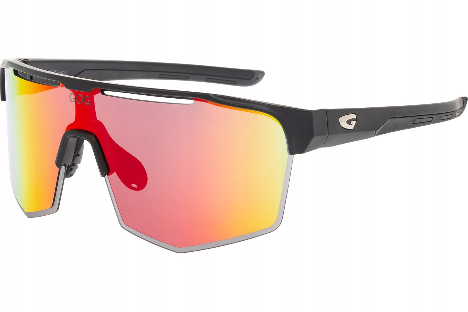 Cyklistické brýle Gog Athena Matná Černá, Polychromatická Červená