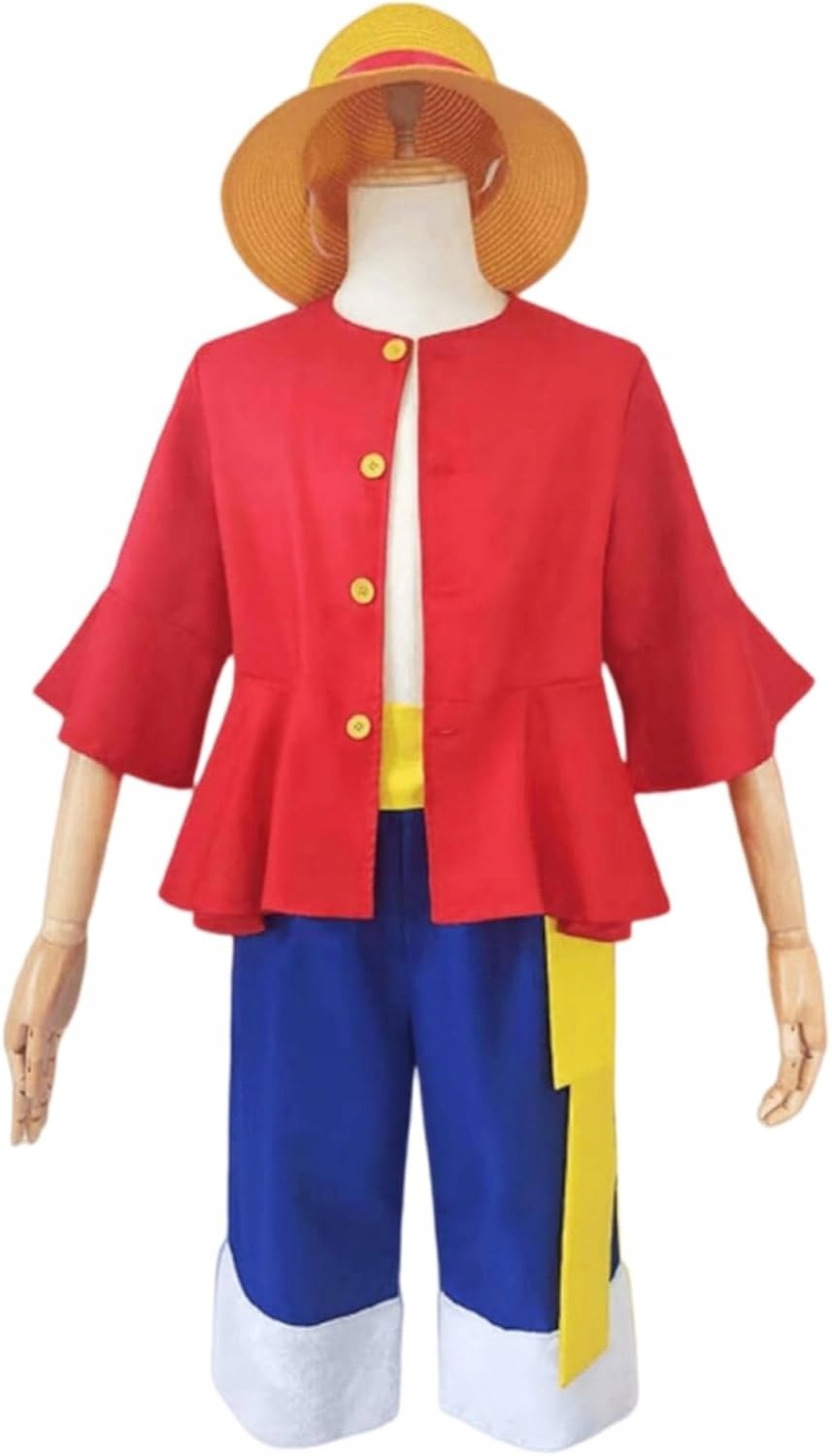 Cosplayový kostým Luffy One Piece pro dospělé Velikost S