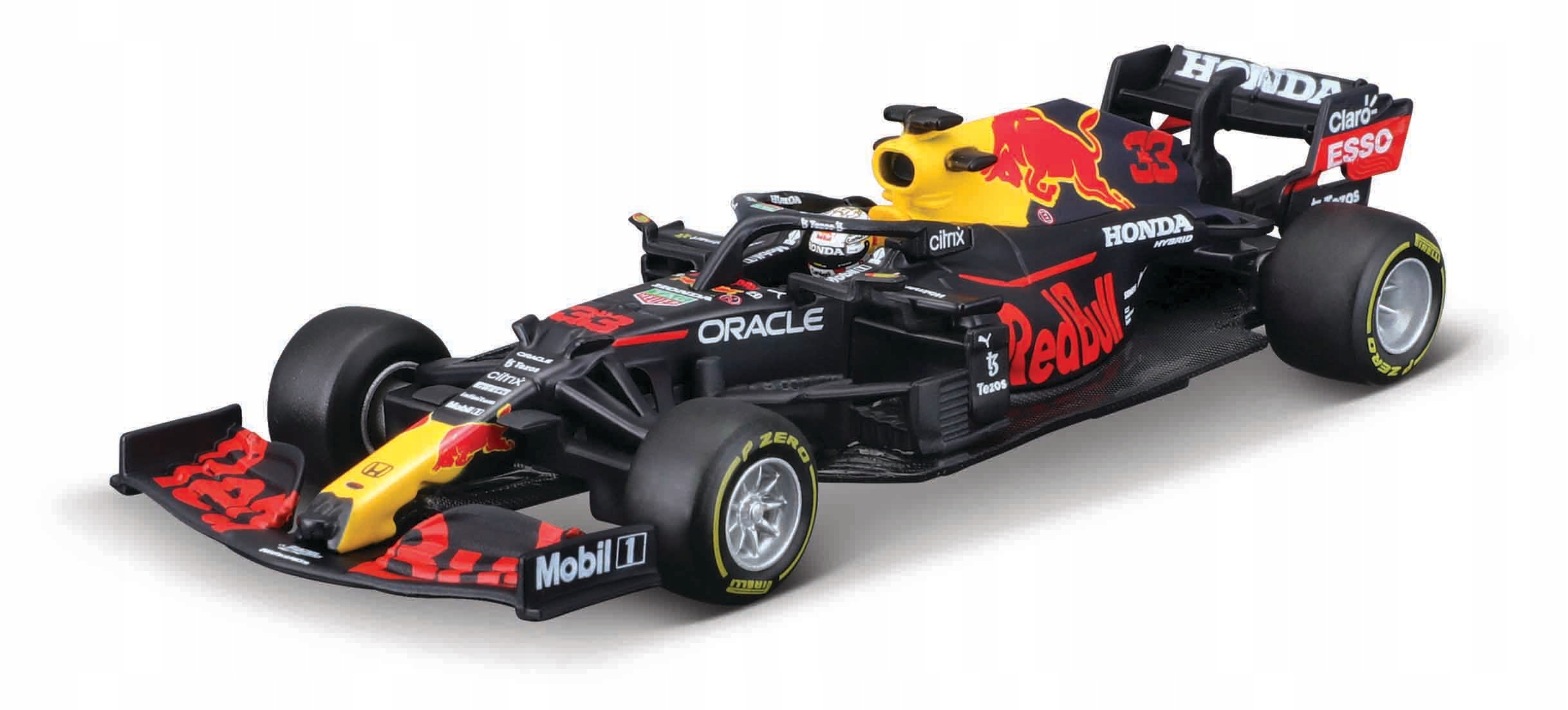 BOLID F1 Red Bull RB16B Verstappen 1:43 BBURAGO Kolor dominujący wielokolorowy