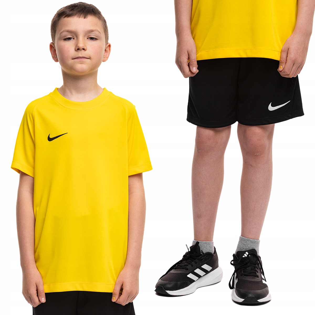 Strój Sportowy Nike Dry Fit Park Dziecięcy Koszulka Spodenki Komplet r. Xs
