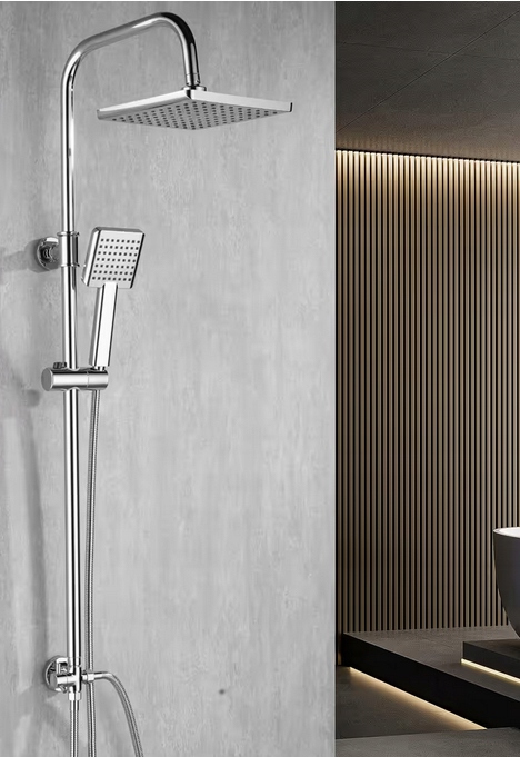 Sprchový set Ronvie Regulovatelný chrom 25 cm dešťová sprcha