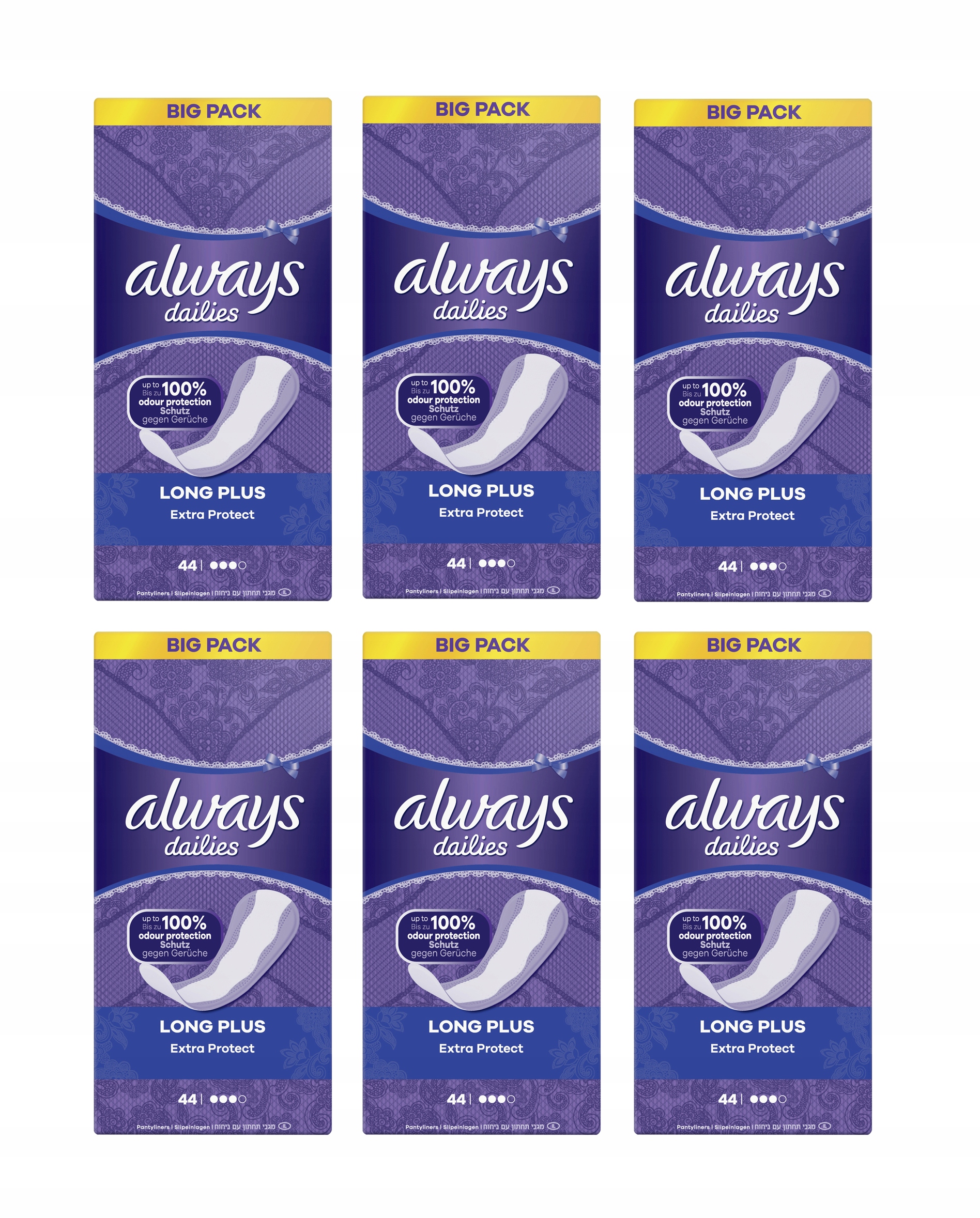 

Wkładki Always Liner Long Plus Trio 6 x 44 sztuki