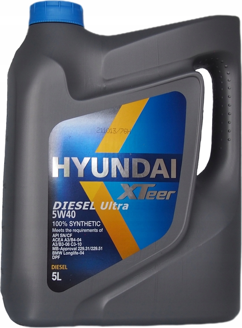 Hyundai XTeer 5W40 5W-40 Diesel Ultra -5L Oem olej