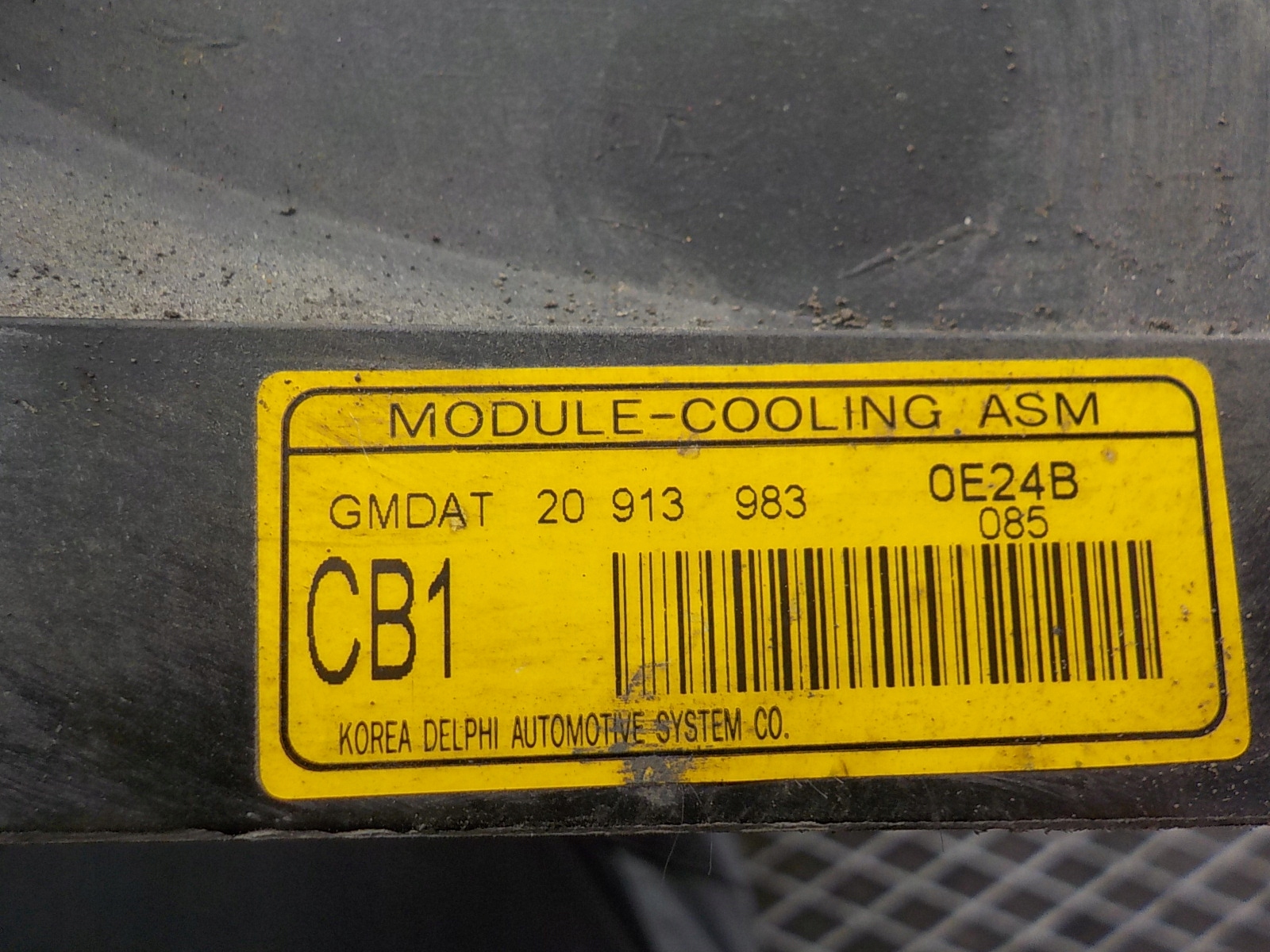 CHEVROLET CAPTIVA 2.0 CDI VENTOLA modulo radiatore 20913983