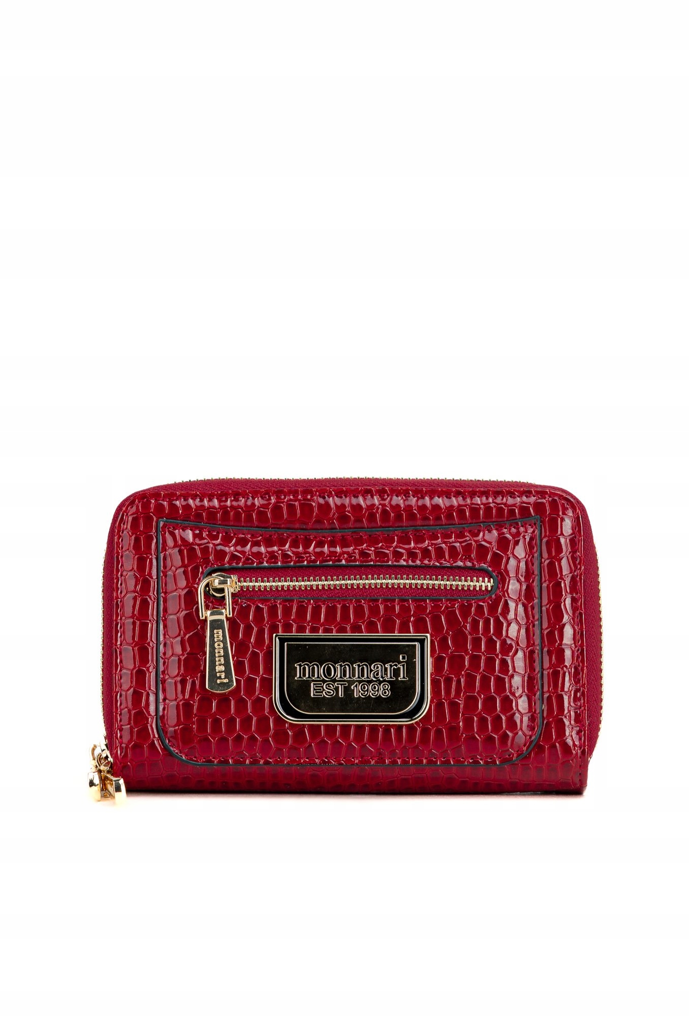 Peněženka Monnari z polyuretanu, červená lesklá Dárek pro ženu