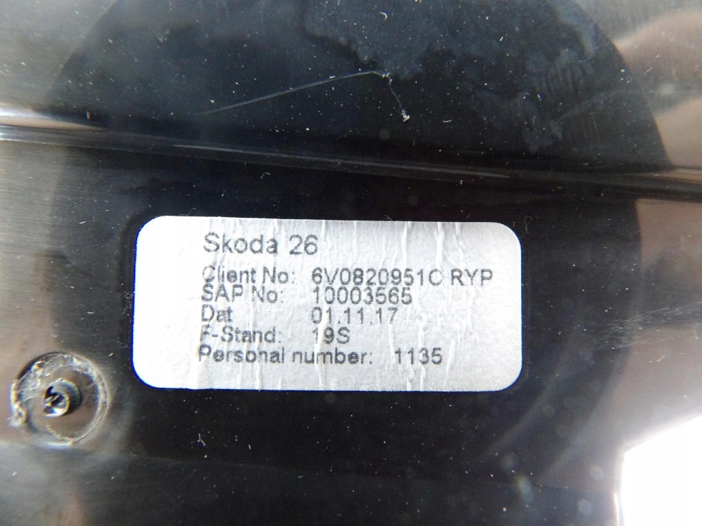 SKODA FABIA III grid air conditioning devices central